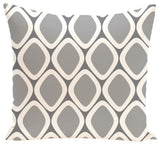 Pebbles Geometric Print Pillow, Classic Gray, 18"x18"