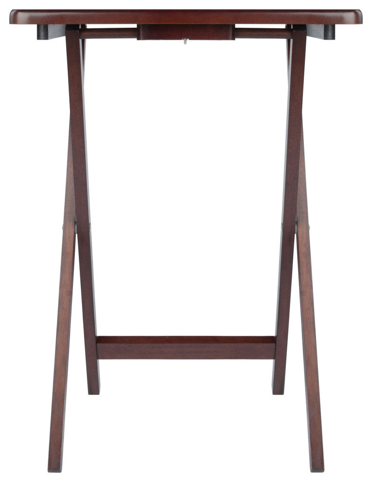 Alex 4-Piece Snack Table Set, Walnut