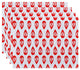 18"x14" Ikat Tears, Geometric Print Placemat, Orange, Set of 4