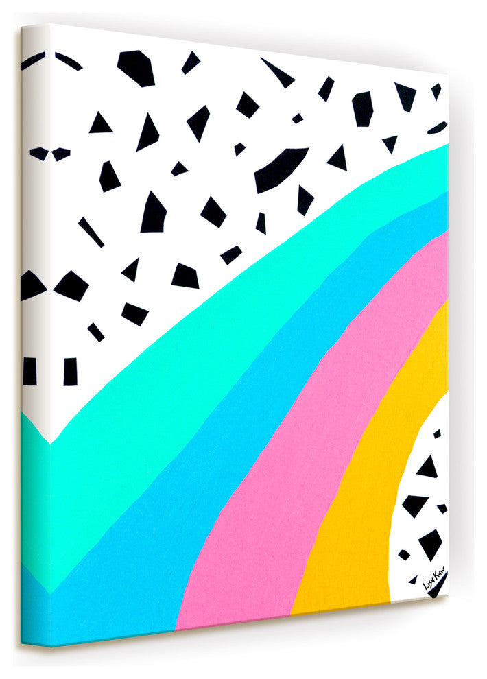 Somewhere Over the Rainbow Wrapped Canvas Kids Wall Art