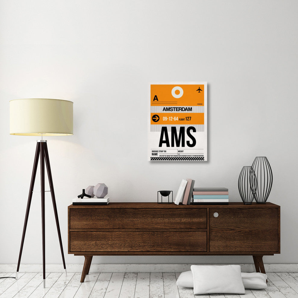 "AMS Amsterdam Luggage Tag 2" Fine Art Print