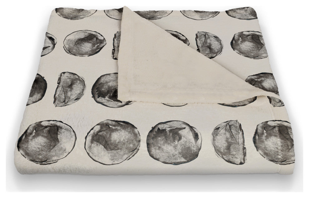 Moon Phases Pattern 50"x60" Coral Fleece Blanket