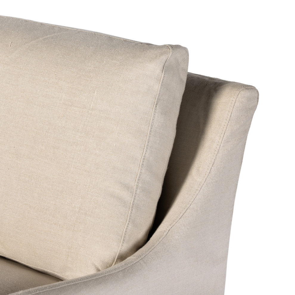Monette Slipcover Sofa-94"-Natural