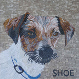 Jack Russell Dog Mosaic Mural