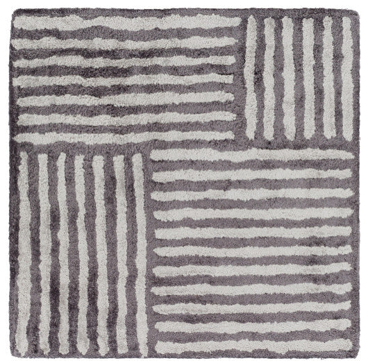 Surya Quartz QTZ-5038 5'x7'6" Rug, Black/Medium Gray