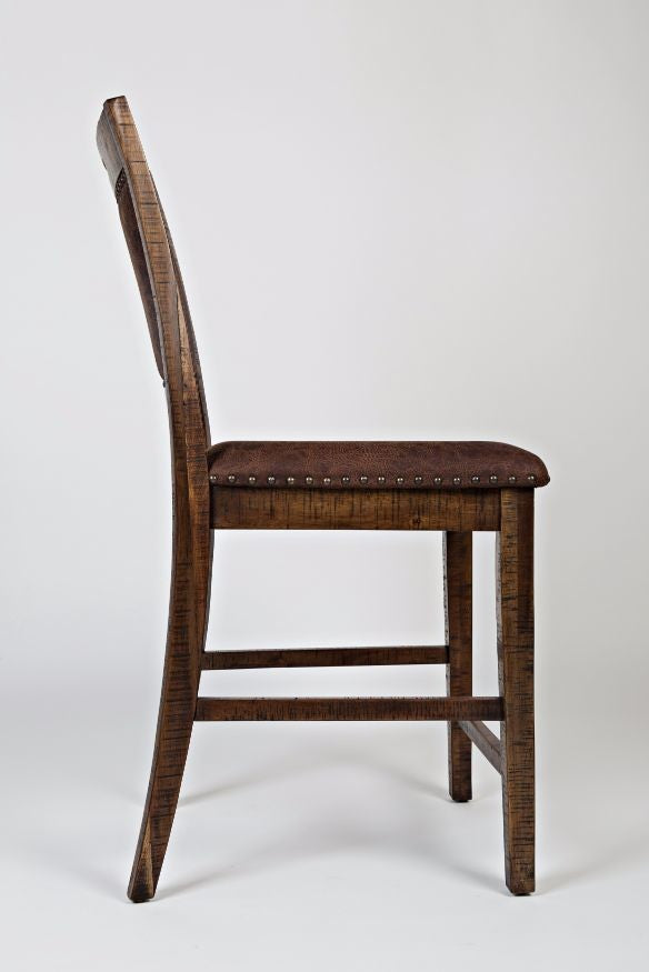 Cannon Valley Upholstered Back Counter Stool Set of 2