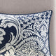 Madison Park Vienna Cotton Sateen Damask Comforter/Duvet Cover Set, Blue