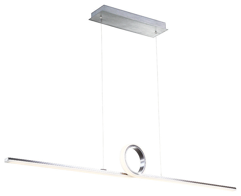 Loophole 52" LED Pendant 3000K, Brushed Aluminum