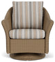 Lloyd Flanders Weekend Retreat Swivel Glider Lounge Chair, Fawn, Purveyor Pewter