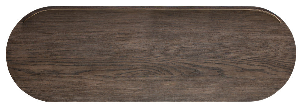Braden Brown Desk/Console Table - Brown
