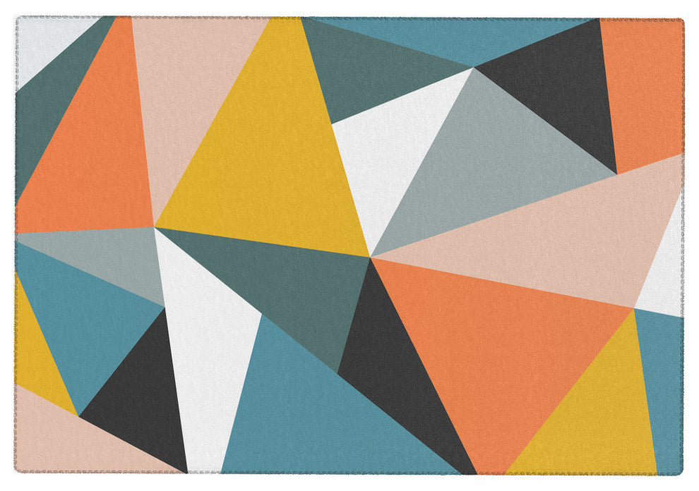 The Old Art Studio Modern Geometric 36 Area Rug