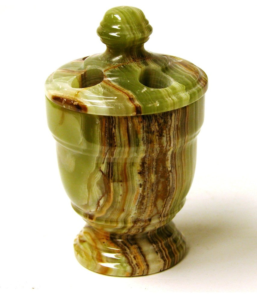 Toothbrush Holder, Classic Green Onyx