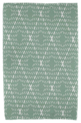 30x60" Dots and Dashes, Geomteric Print Beach Towel, Green