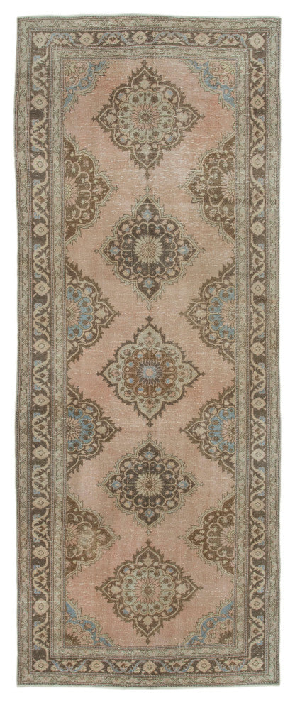 Rug N Carpet - Handmade Anatolian 4' 9" x 12' 3" Antique Runner Rug