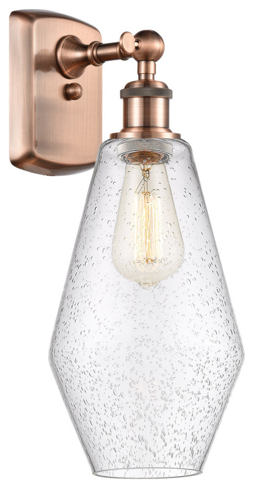 Innovations 516-1W-AC-G654-7-LED 1-Light Sconce, Antique Copper