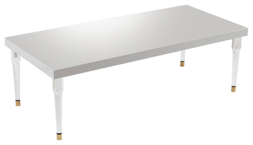 TOV Furniture Tabby Glossy Lacquer Dining Table