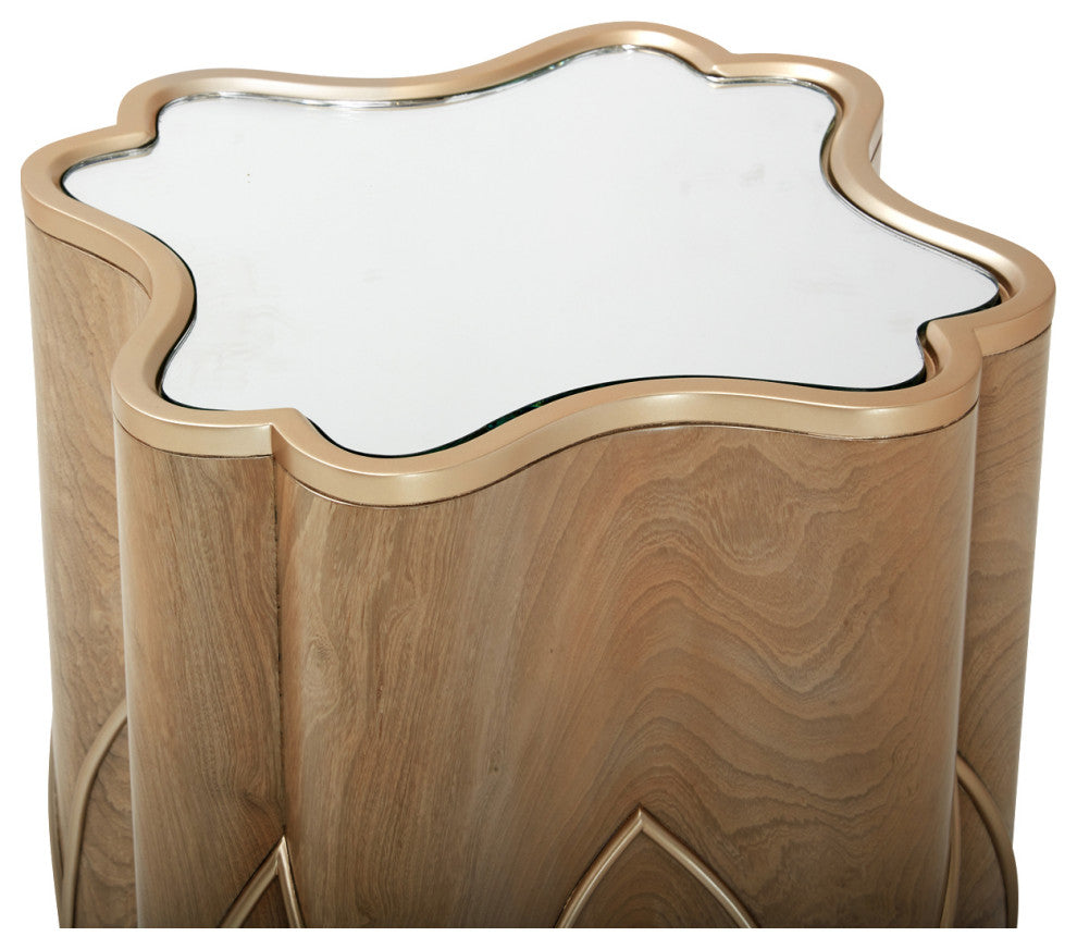 Villa Cherie Chairside Table - Caramel