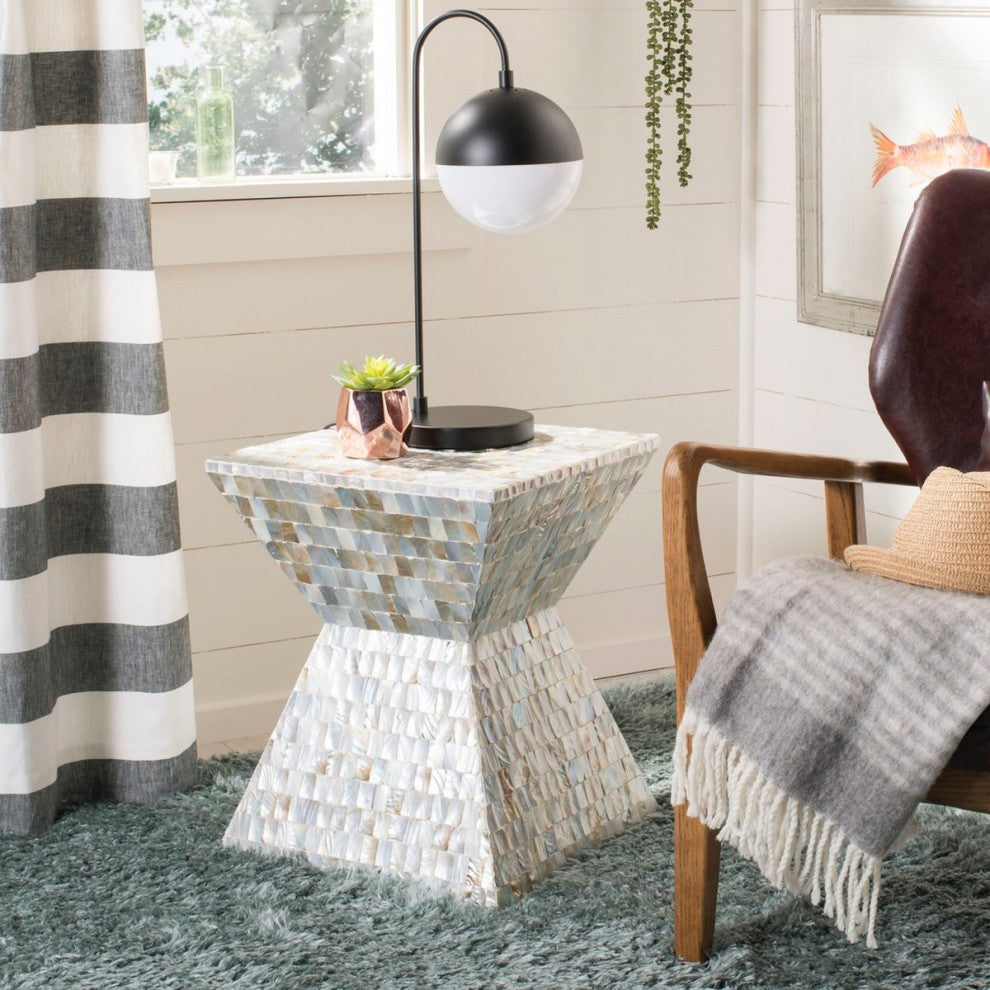 Safavieh Aquamarine Square Mosaic Stool