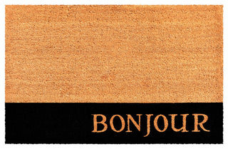 Calloway Mills Bonjour Black Stripe Doormat, 30"x48"