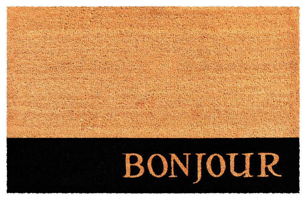 Calloway Mills Bonjour Black Stripe Doormat, 30"x48"