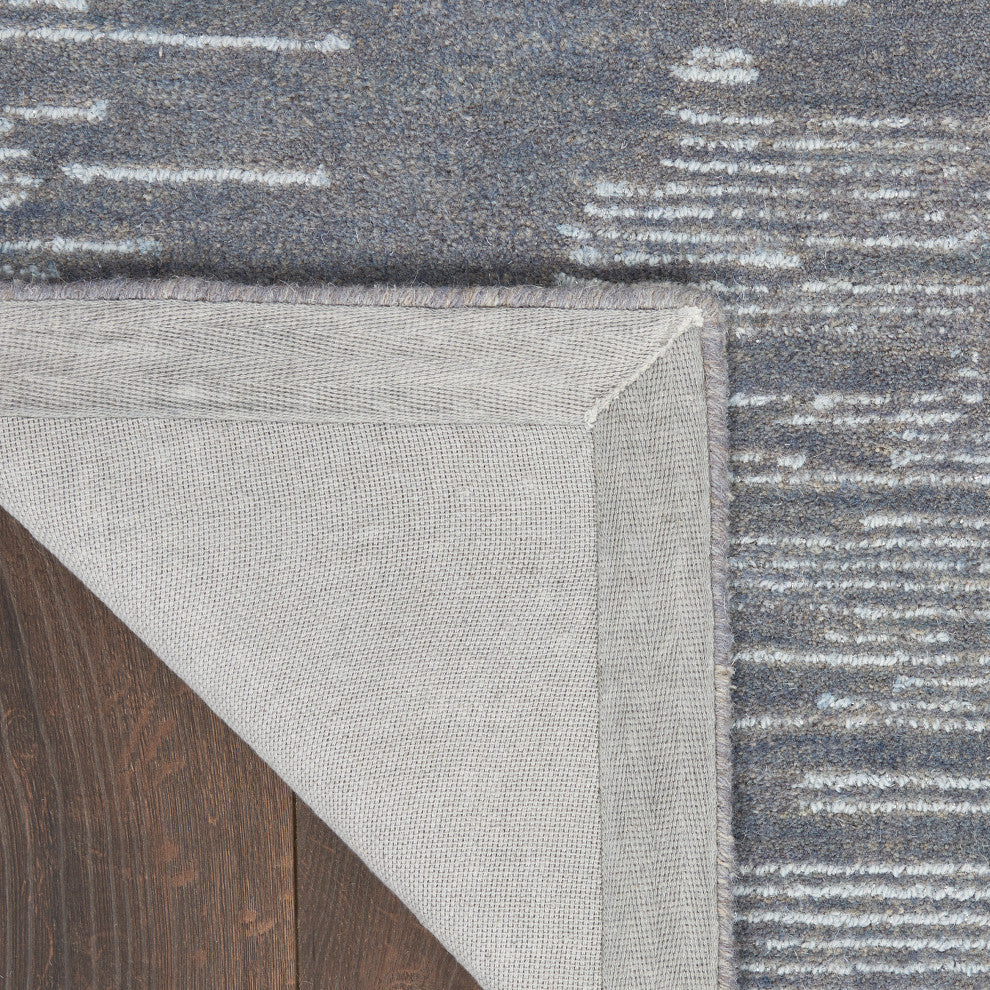 Michael Amini Ma30 Star 2'3" x 8' Blue Modern Indoor Rug