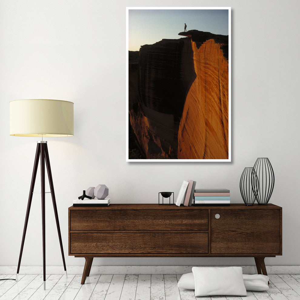 "Person standing atop Kings Canyon, Watarrka National Park" Paper Art, 42"x62"