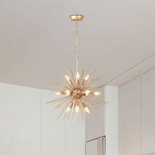 Polly 12-Light Shiny Bronze Sputnik Sphere Chandelier