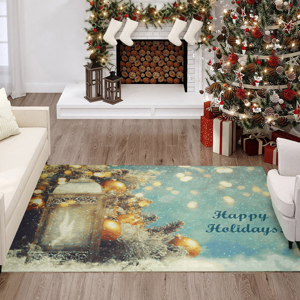 Indoor/Outdoor Wonderland WN3 Skydust Machine Washable 5' x 7'6" Rug