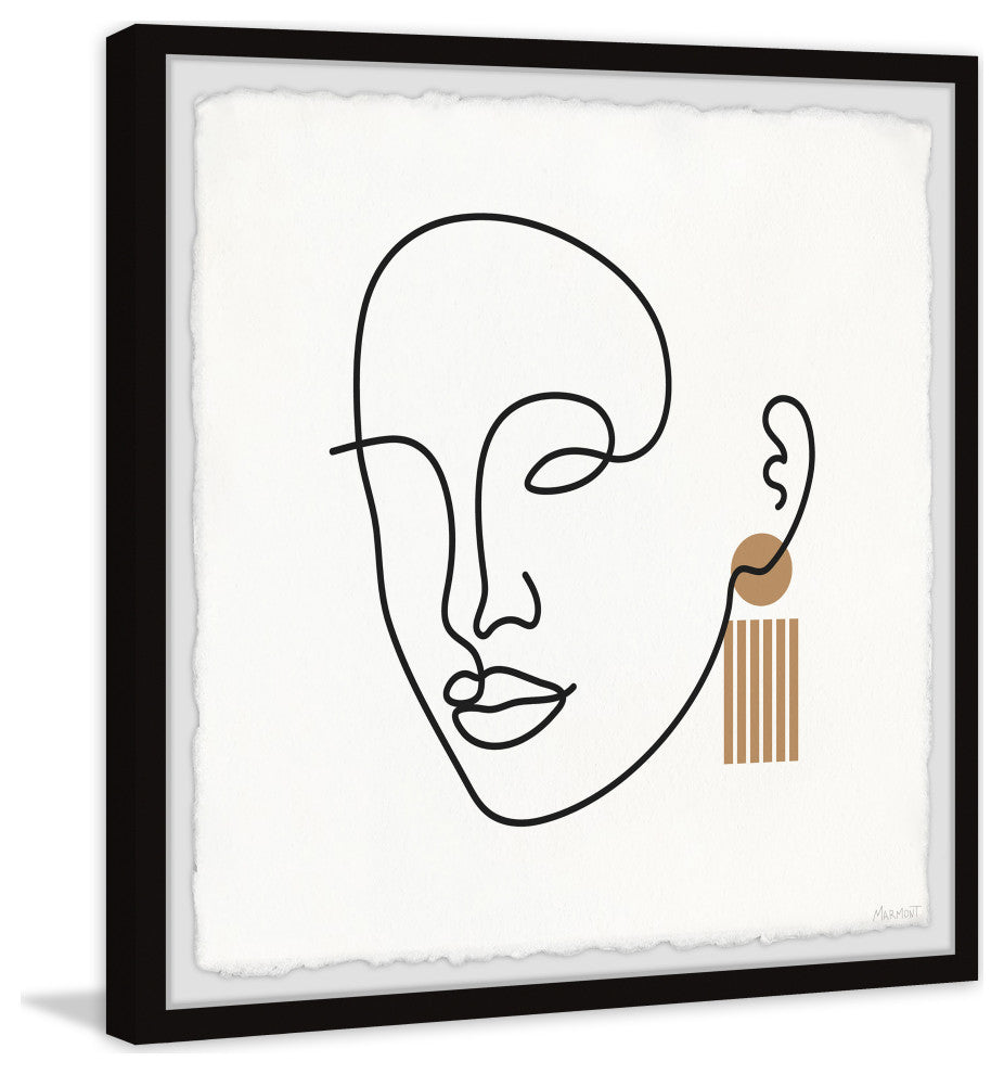 "The King's Mask" Framed Painting Print, 24x24