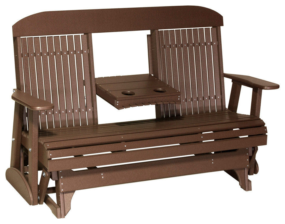 Poly Classic Glider, Chestnut Brown, 5 Foot, Standard
