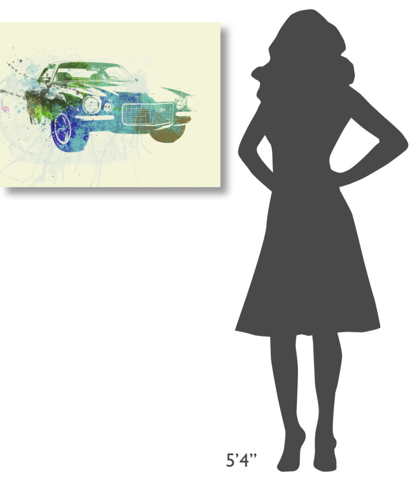 "Chevy Camaro Watercolor" Fine Art Print
