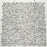 Carrara White Carrera Marble Bubble Round Mosaic Tile Polished, 1 sheet
