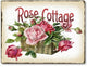 Basket of Pink Roses Victorian-Style Sign