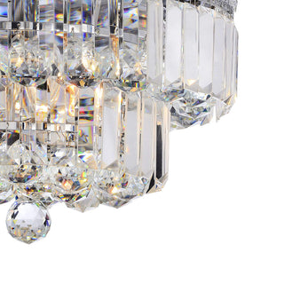 Taylor Chrome Two Tier Crystals Flush Mount