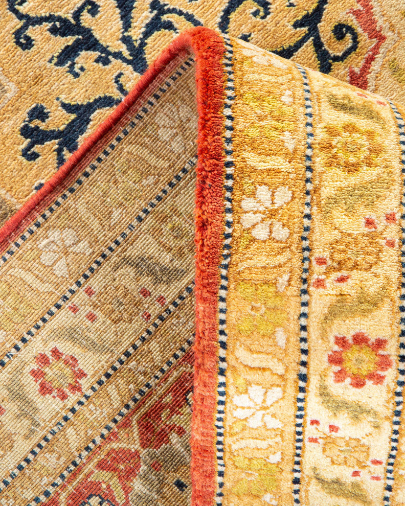 Mogul, One-of-a-Kind Hand-Knotted Area Rug Orange, 8'0"x9'10"