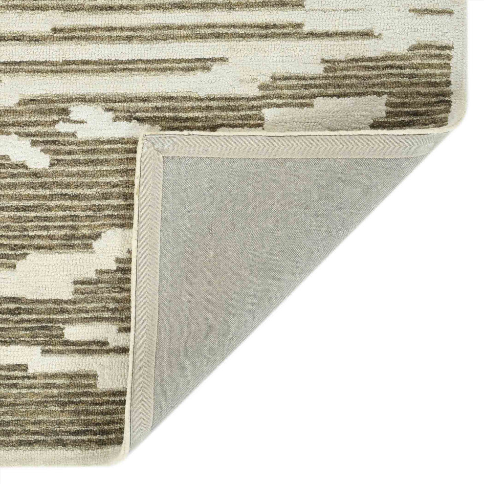 Chicago Turlen Area Rug, Beige, 5' x 8', Geometric