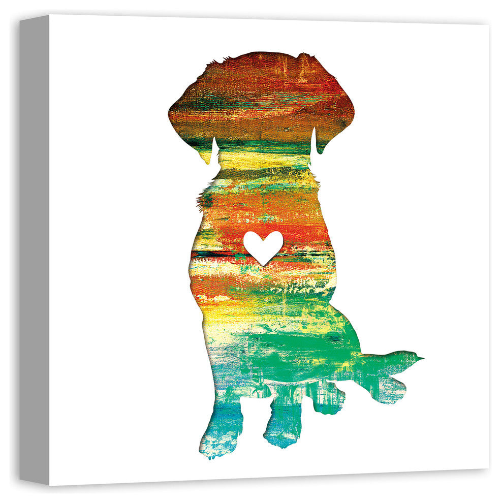 Designs Direct Creative Group Paint Silhouette Lab 20x20 Canvas Wall Art