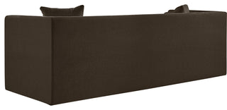 Everett Upholstered Sofa, Brown, Chenille Fabric