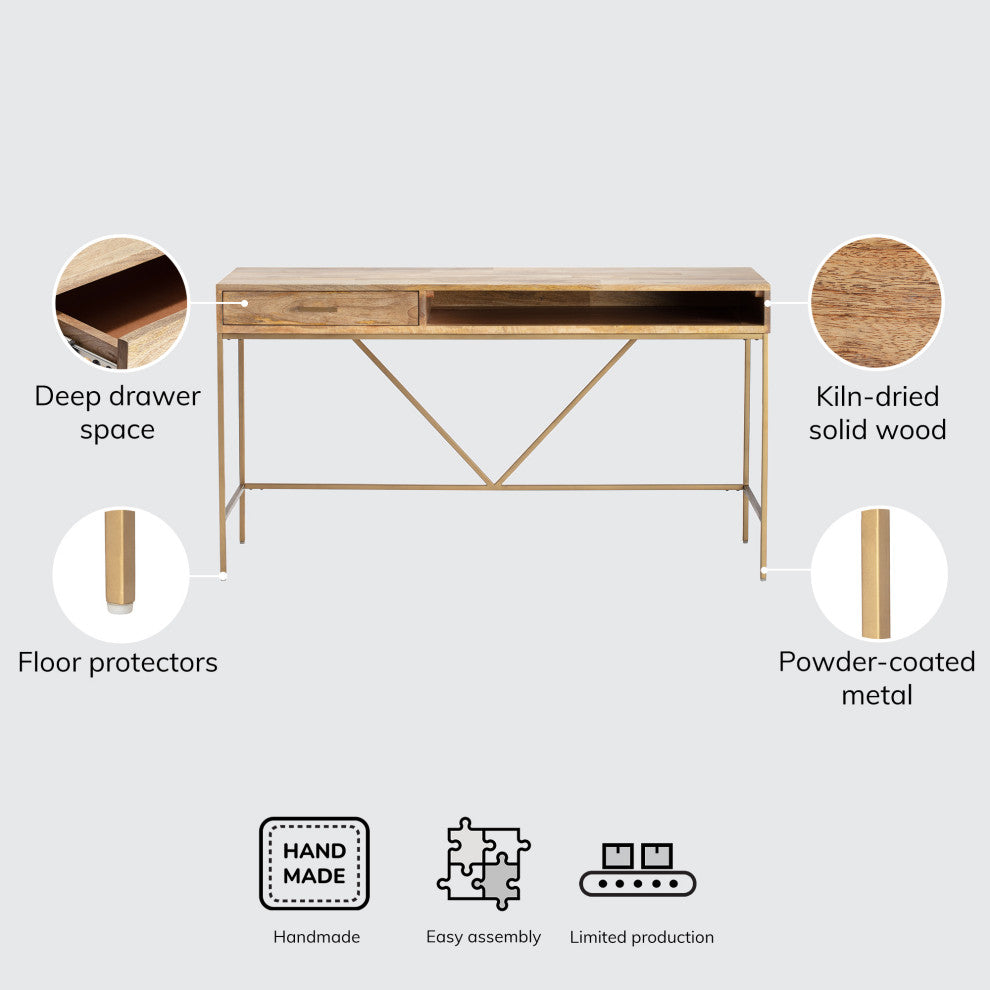 Bilbao Work Desk, Natural