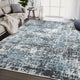 Abani Aspen Collection ASP130A Black Blue Abstract Area Rug