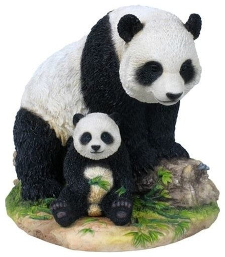 Panda and Baby Panda Sculpture