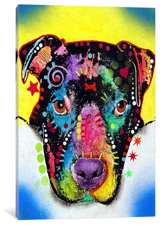 "Otter Pit Bull" by Dean Russo, Canvas Print, 40"x26"