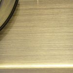 Small Trapezoid Pendant, Carbon Matte Black, Antique Brass, Incandescent