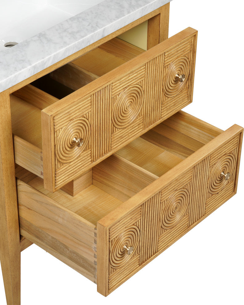 Santos 28" Sea Sand Vanity with Rectangular Undermount Sink