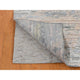 Ivory Pure Silk Collection Hand Knotted Modern Design Oriental Rug 8'x10'6"