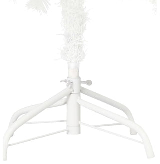 vidaXL Artificial Pre-lit Christmas Tree with Ball Set Xmas Decoration White