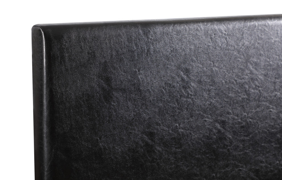 Novo Faux Leather Headboard, Black, Twin