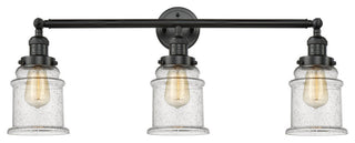 Innovations Lighting 205-Bk-S-G184-Led 3 Light Dimmable Led Bathroom Fixture