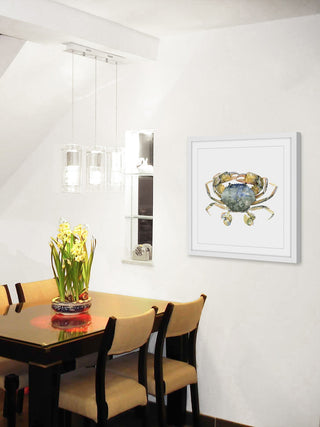 "Blue Crab" Framed Print by Rachel Byler