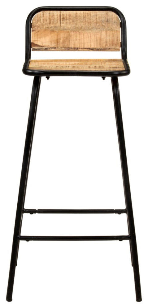 Vidaxl Bar Chairs 4-Piece Solid Mango Wood